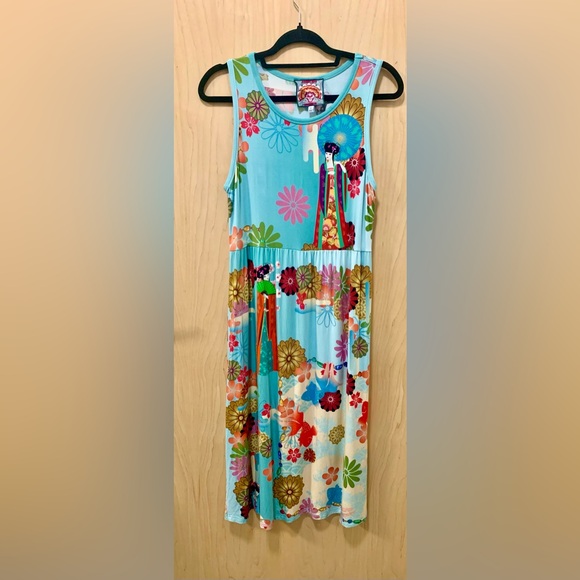 Johnny Was Kingyo Sleeveless Dress – Geisha Print – Size M - Picture 3 of 11